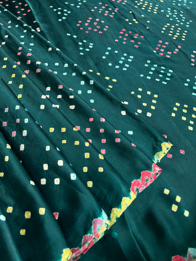 TARINI: Handmade Designer Bandhani Modal Silk Saree
