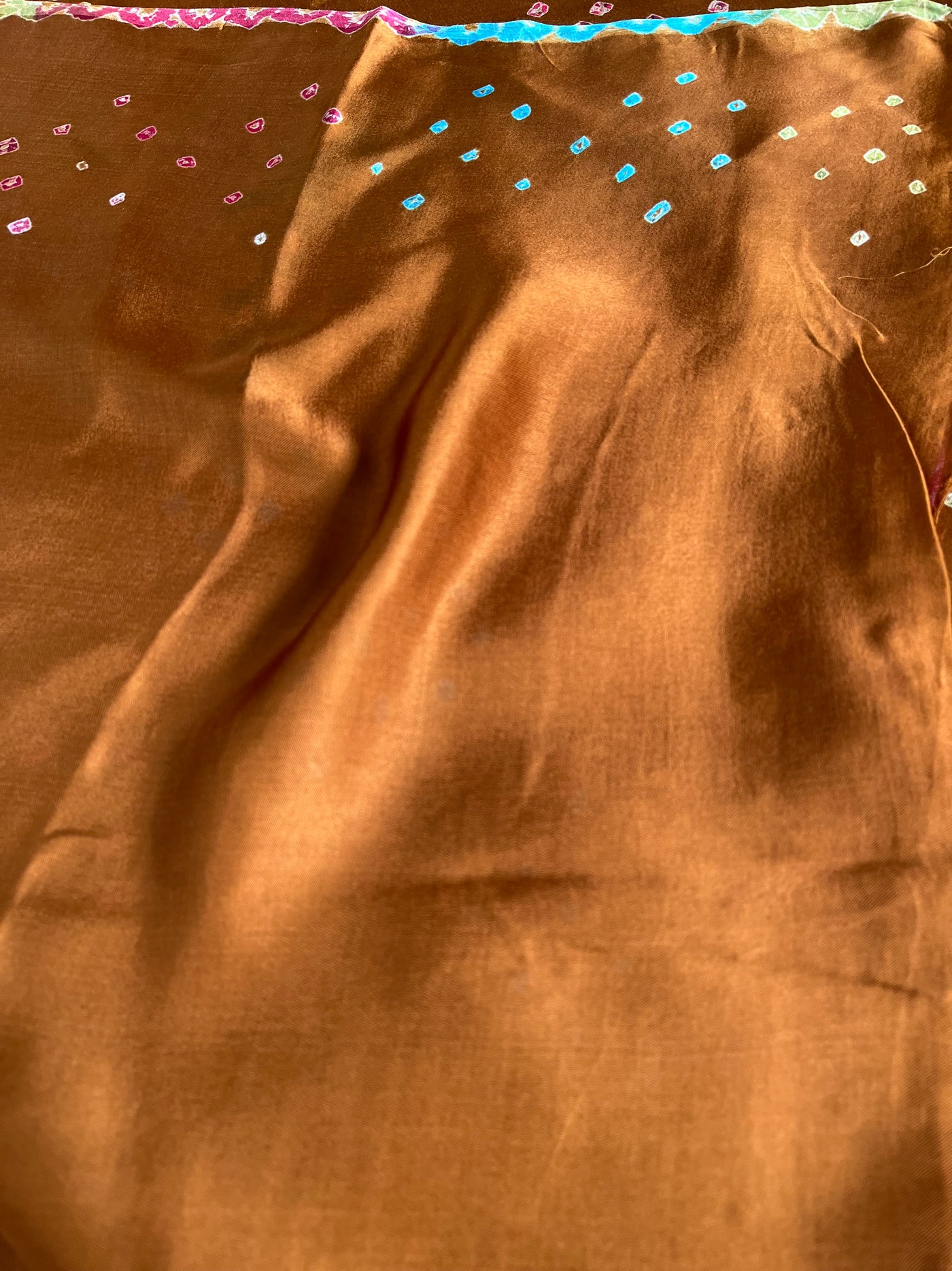 LEELAVATI: Handmade Designer Bandhani Modal Silk Saree