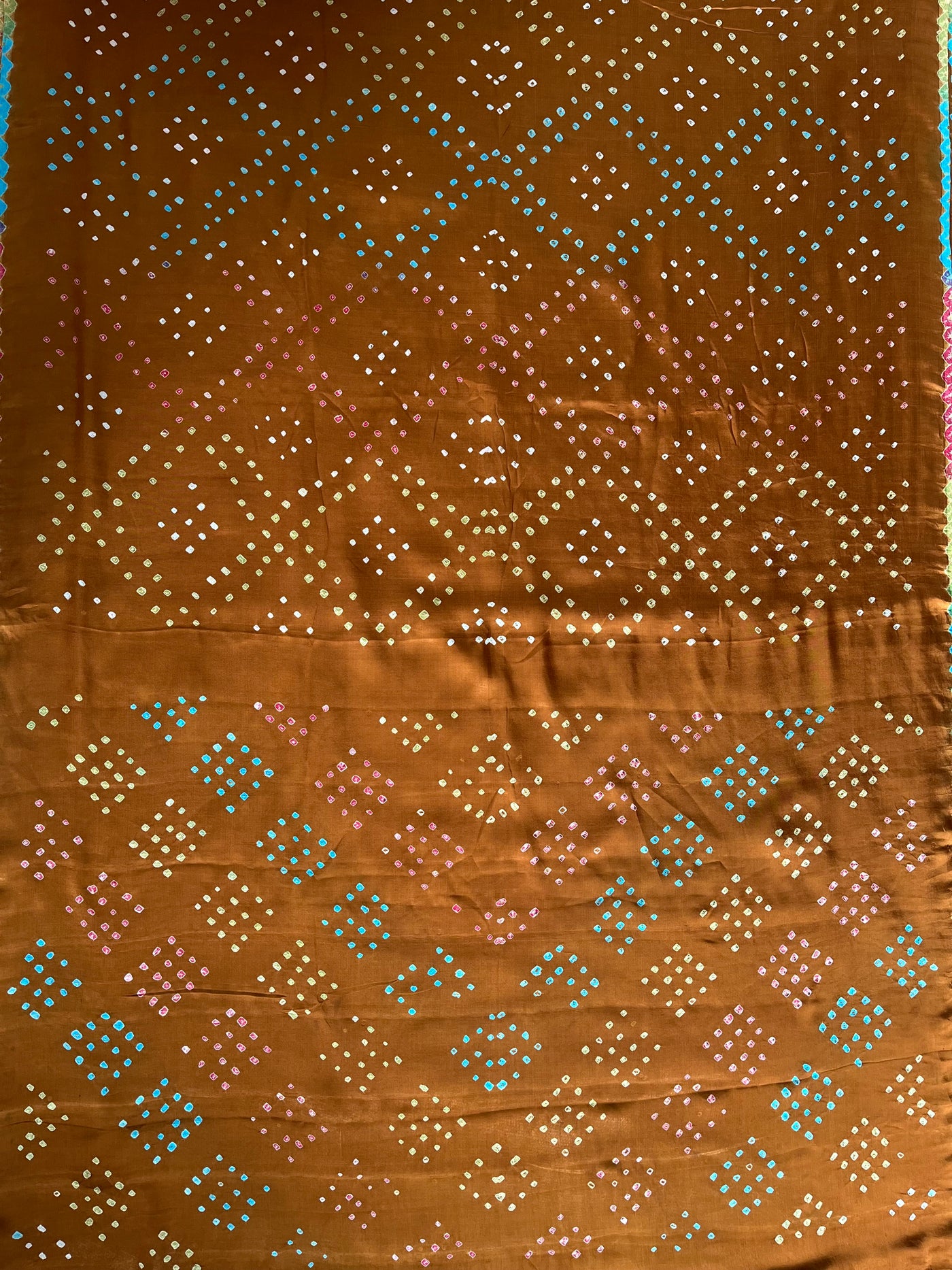 LEELAVATI: Handmade Designer Bandhani Modal Silk Saree