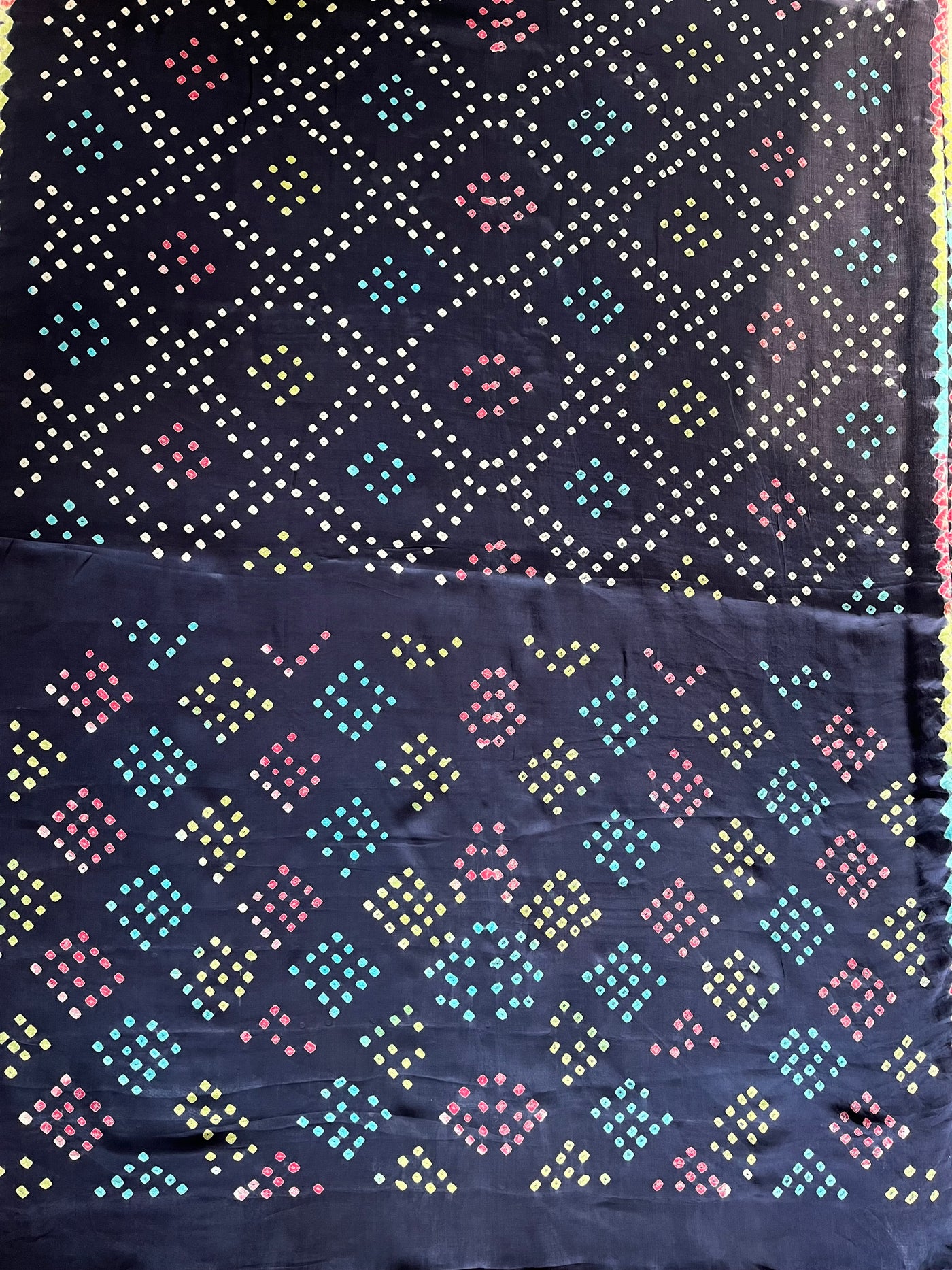 DIYA: Handmade Designer Bandhani Modal Silk Saree