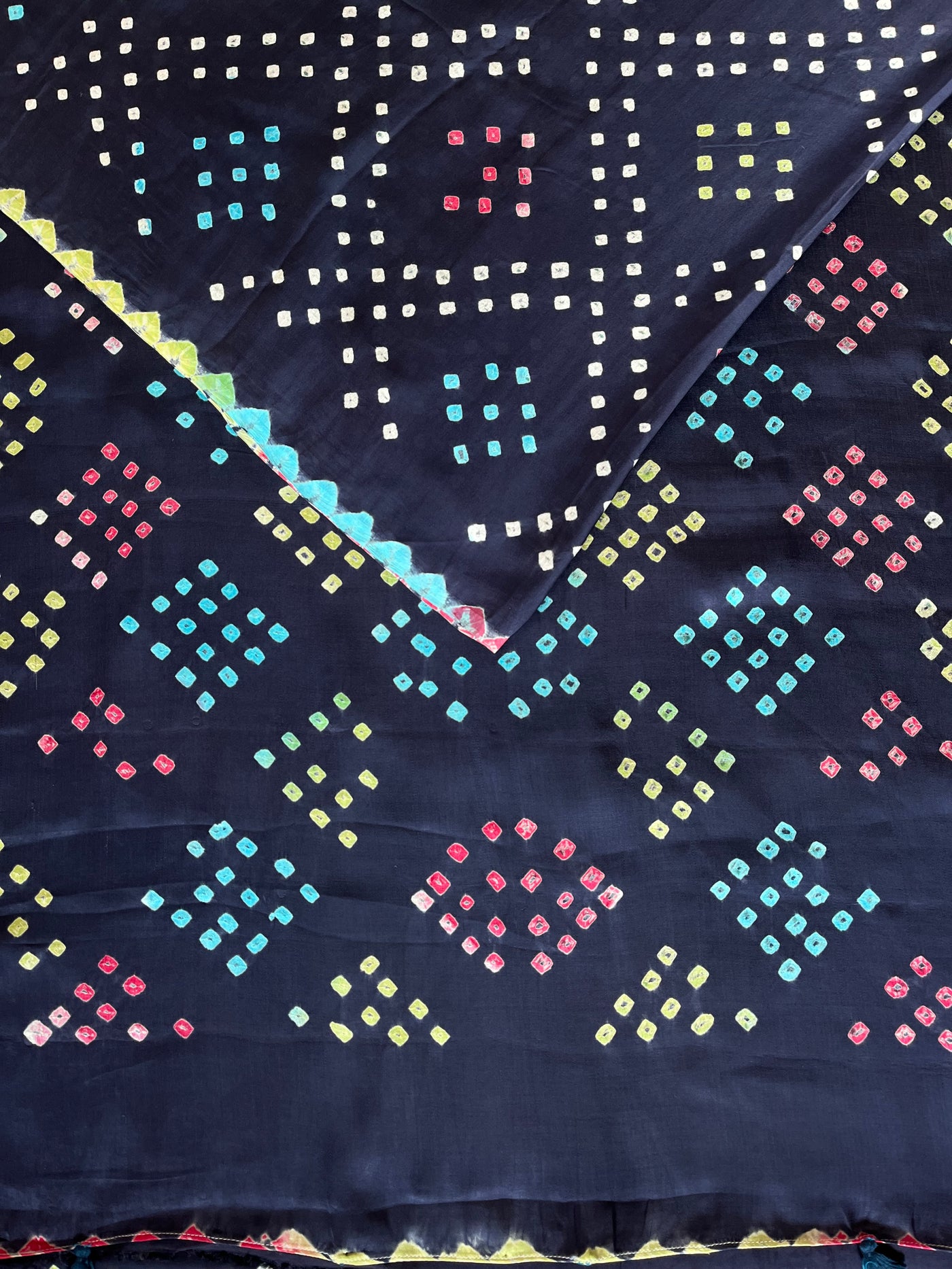 DIYA: Handmade Designer Bandhani Modal Silk Saree