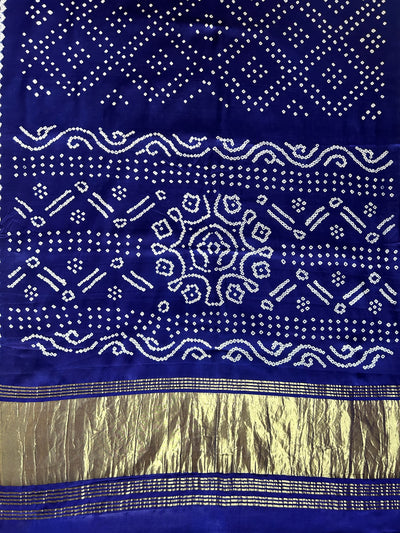 ELA: bandhani saree with tissue palla