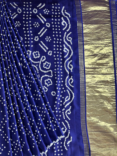 ELA: bandhani saree with tissue palla