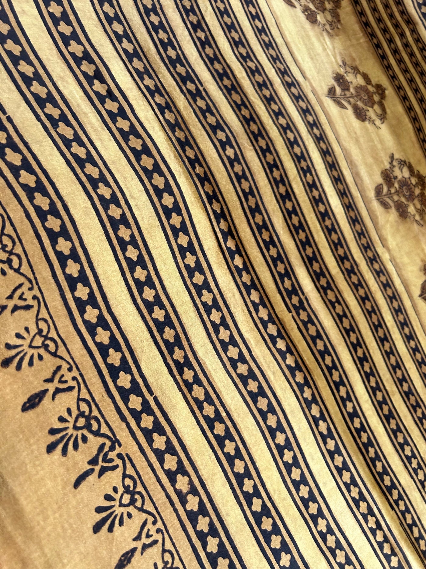 DHARA: HANDBLOCK PRINTED MODAL SILK SAREE