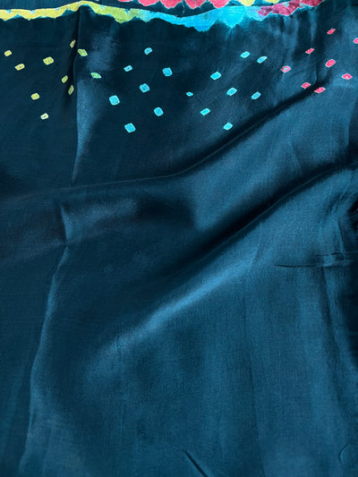 TARAVATI: Handmade Designer Bandhani Modal Silk Saree