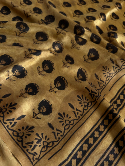 DHARA: HANDBLOCK PRINTED MODAL SILK SAREE