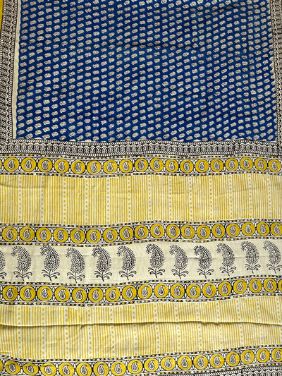 MASTANI: HANDBLOCK PRINTED MODAL SILK SAREE