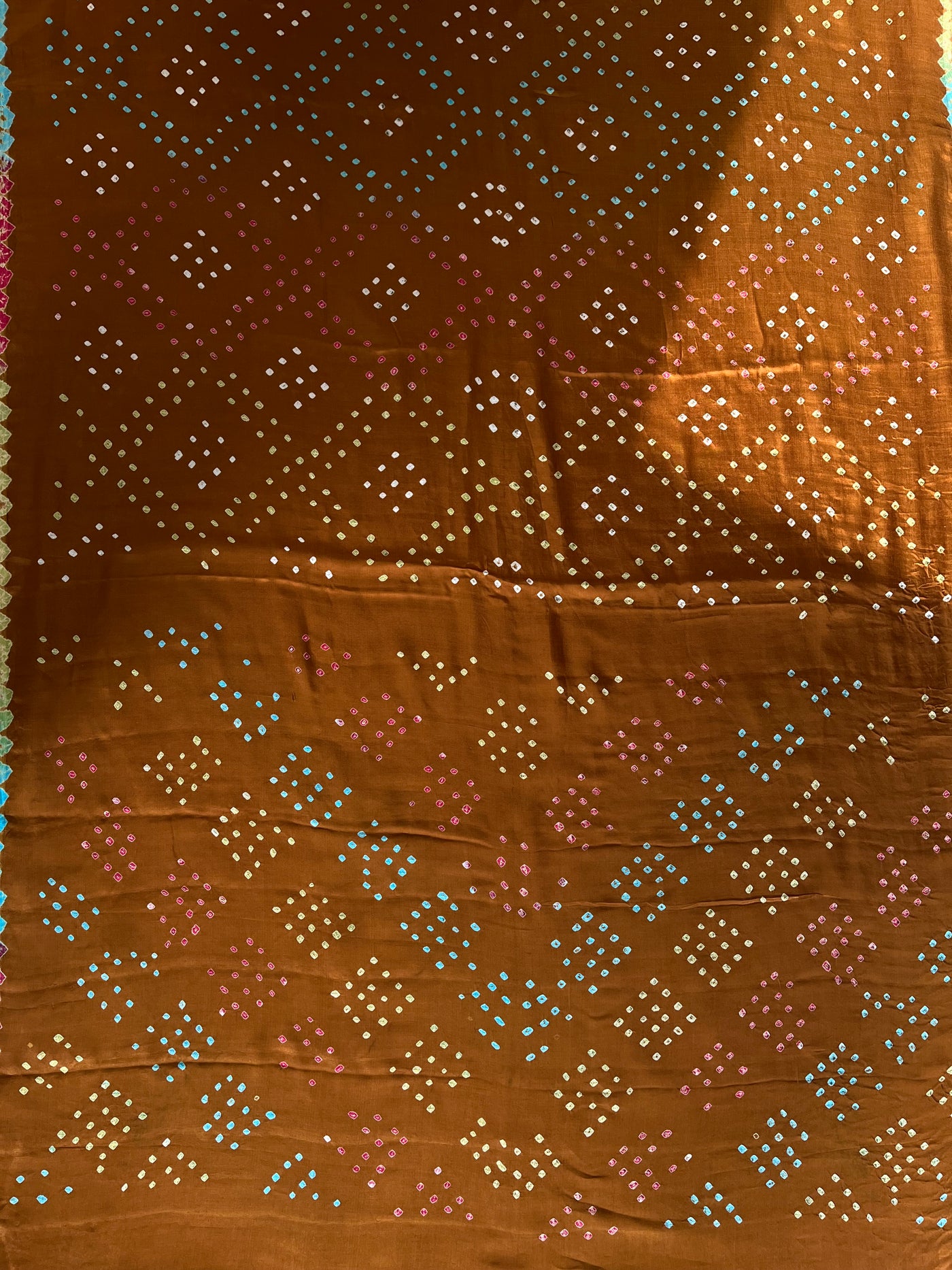 PHOOLVATI: Handmade Designer Bandhani Modal Silk Saree