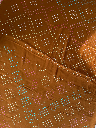 PHOOLVATI: Handmade Designer Bandhani Modal Silk Saree