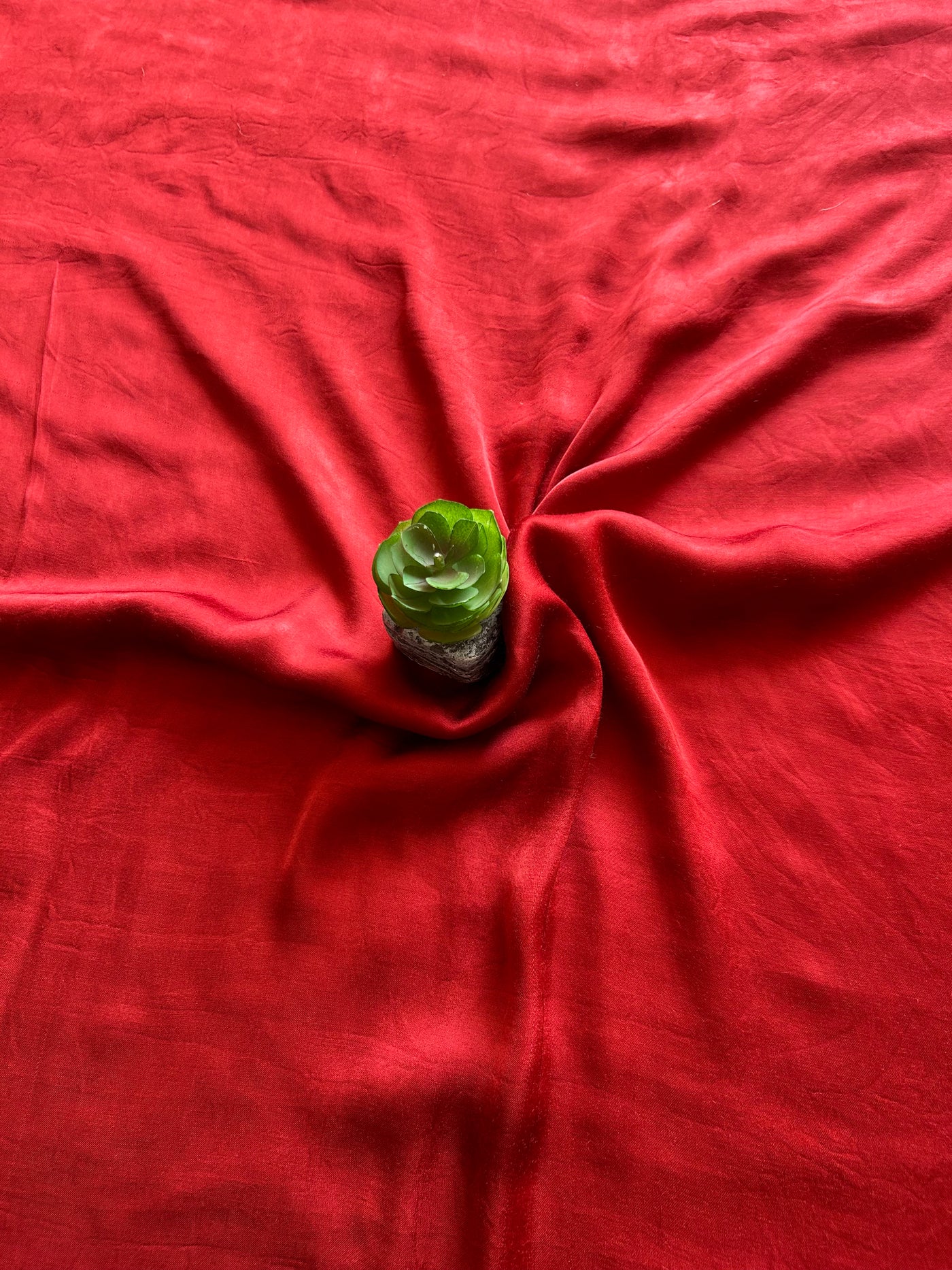PHOOL:MAROON,HANDDRAWN&HANDPAINTED PENKALAMKARI CHANDERI TISSUE DUPATTA WITH DYED MODAL SILK SUIT SET