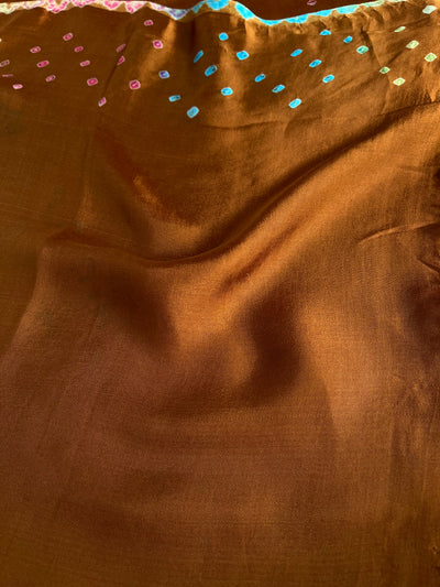 PHOOLVATI: Handmade Designer Bandhani Modal Silk Saree