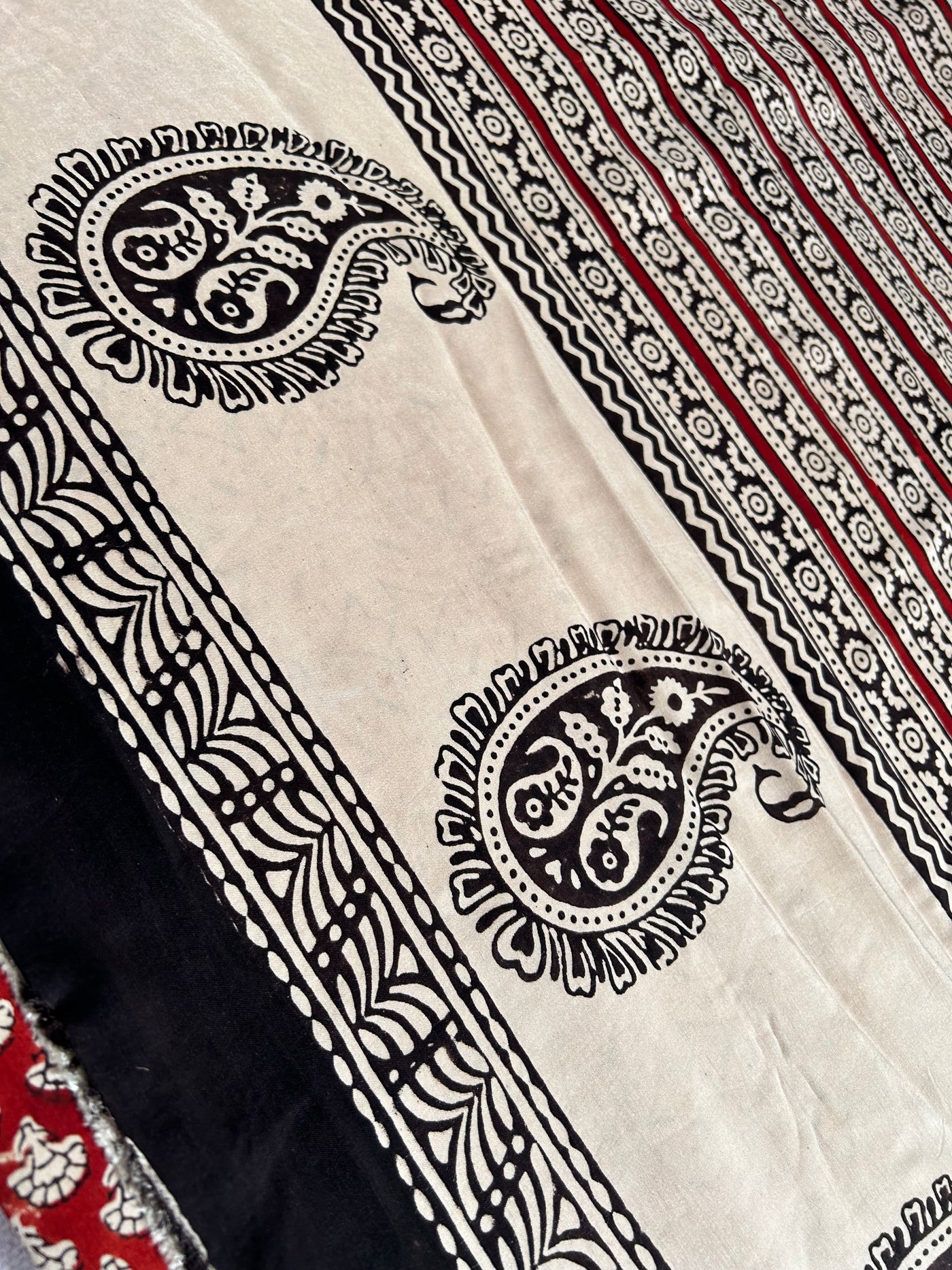 JANKI: HANDBLOCK PRINTED MODAL SILK SAREE