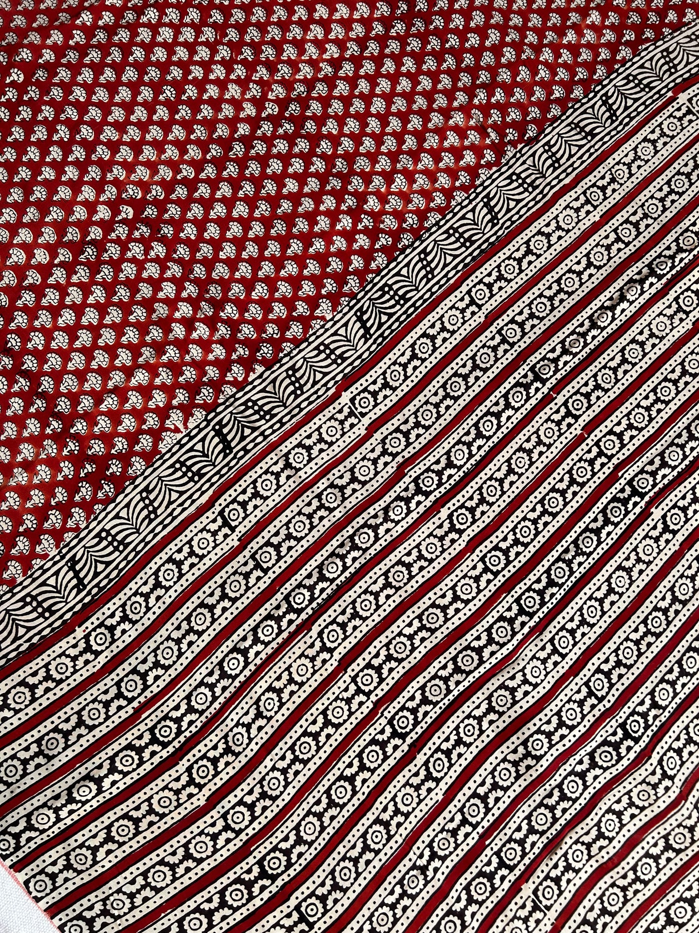 JANKI: HANDBLOCK PRINTED MODAL SILK SAREE