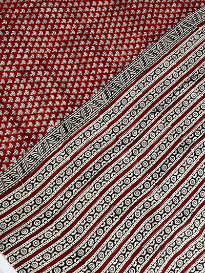 JANKI: HANDBLOCK PRINTED MODAL SILK SAREE