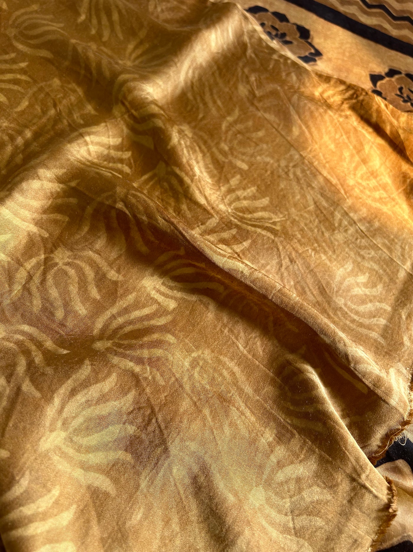 KALYANI: HANDBLOCK PRINTED MODAL SILK SAREE