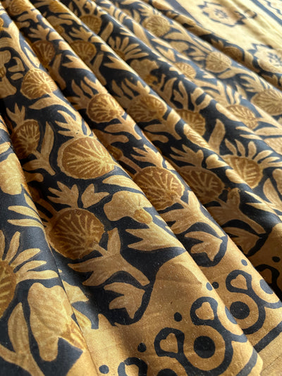 KALYANI: HANDBLOCK PRINTED MODAL SILK SAREE