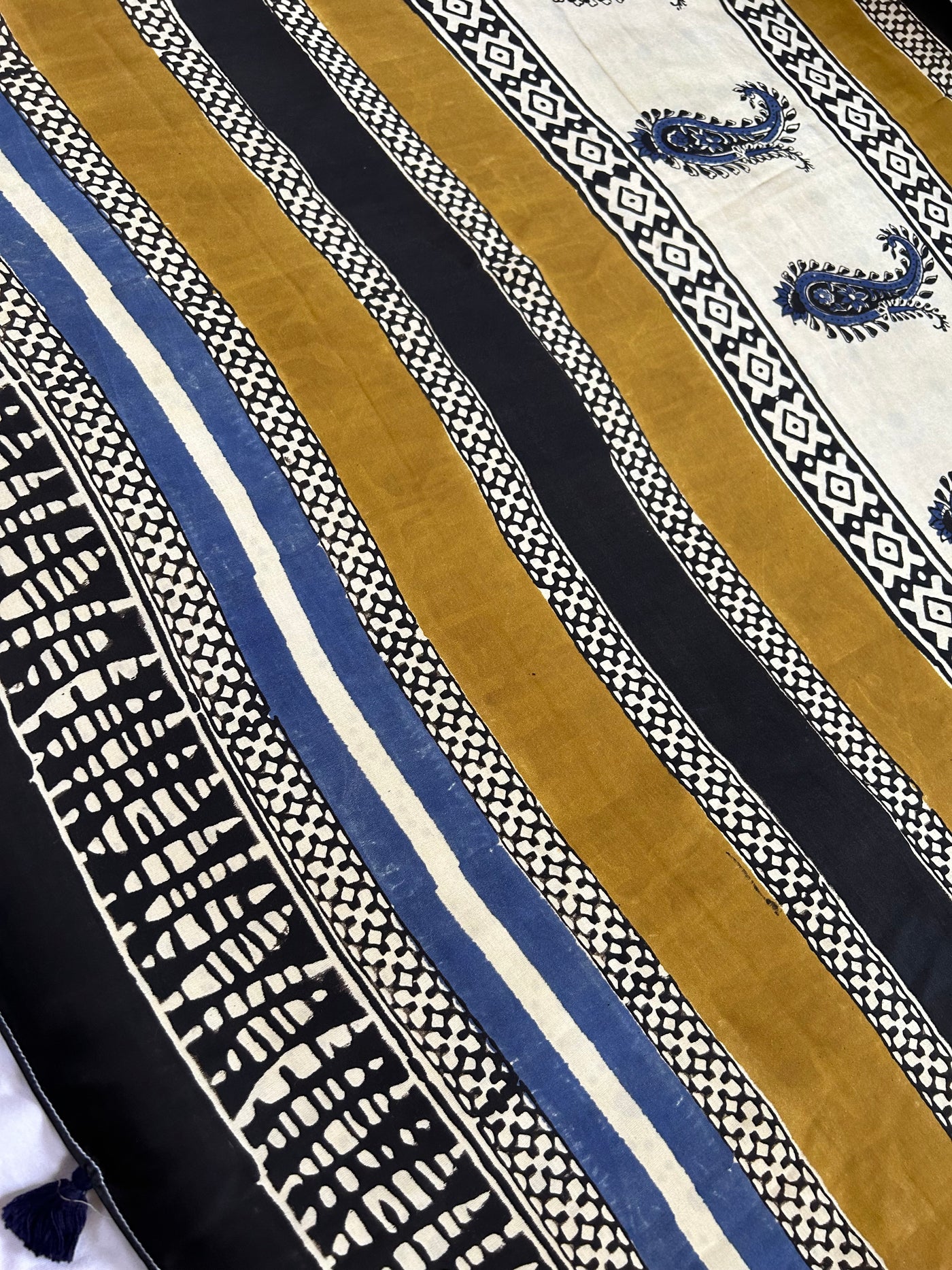 TANISHKA: HANDBLOCK BAGRU PRINTED MODAL SILK SAREE