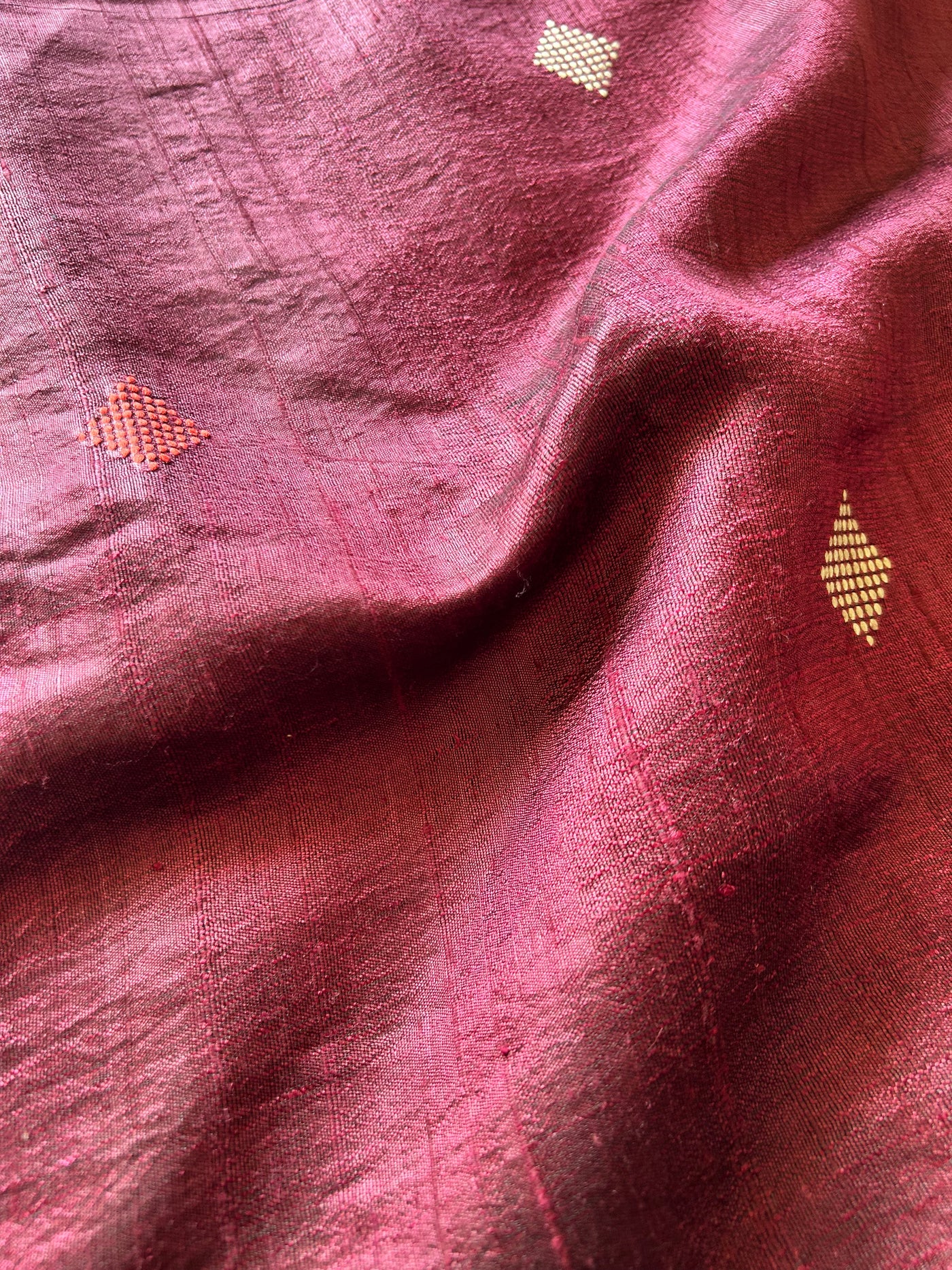 KINJAL: MAROON,HANDLOOM PURE SILK SAREE