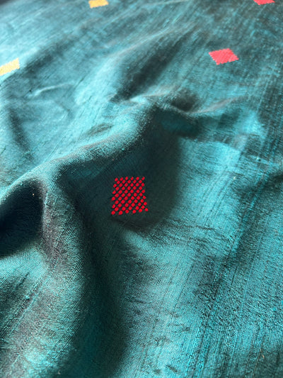 APARNA: FIROZI,HANDLOOM PURE SILK SAREE