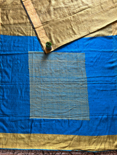 GOLDEN SHINE: GOLDEN,HANDLOOM PURE SILK SAREE