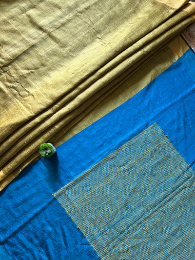 GOLDEN SHINE: GOLDEN,HANDLOOM PURE SILK SAREE