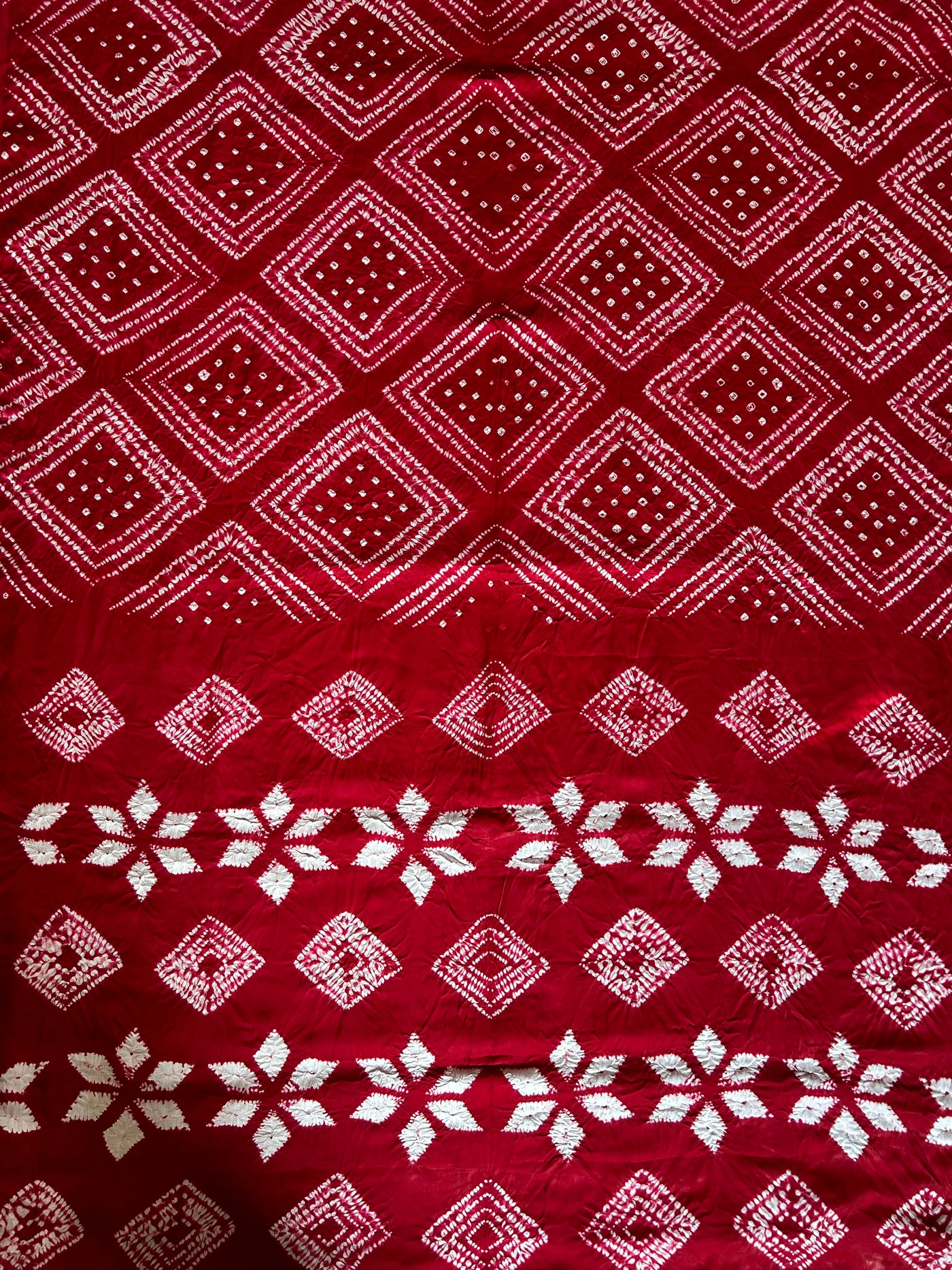 LAAL ISHQ : Shibori Bandhej Modal Silk Saree