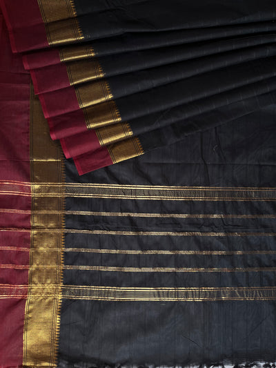 Siya:KANCHIPURAM PURE COTTON SAREE WITH BODERS.