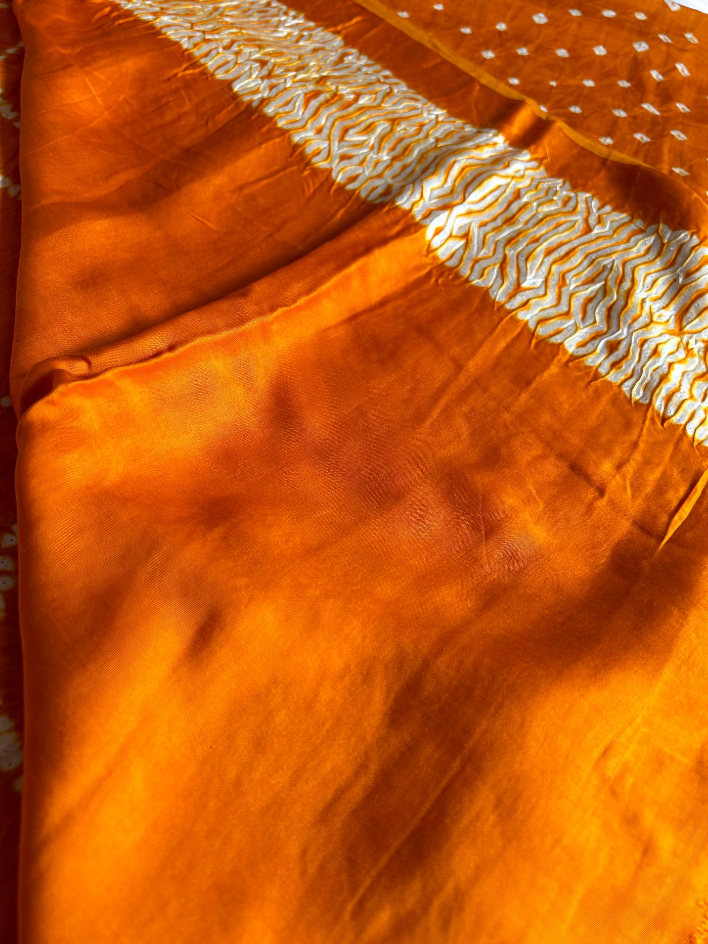 AAM PANA: Shibori Bandhej Modal Silk Saree