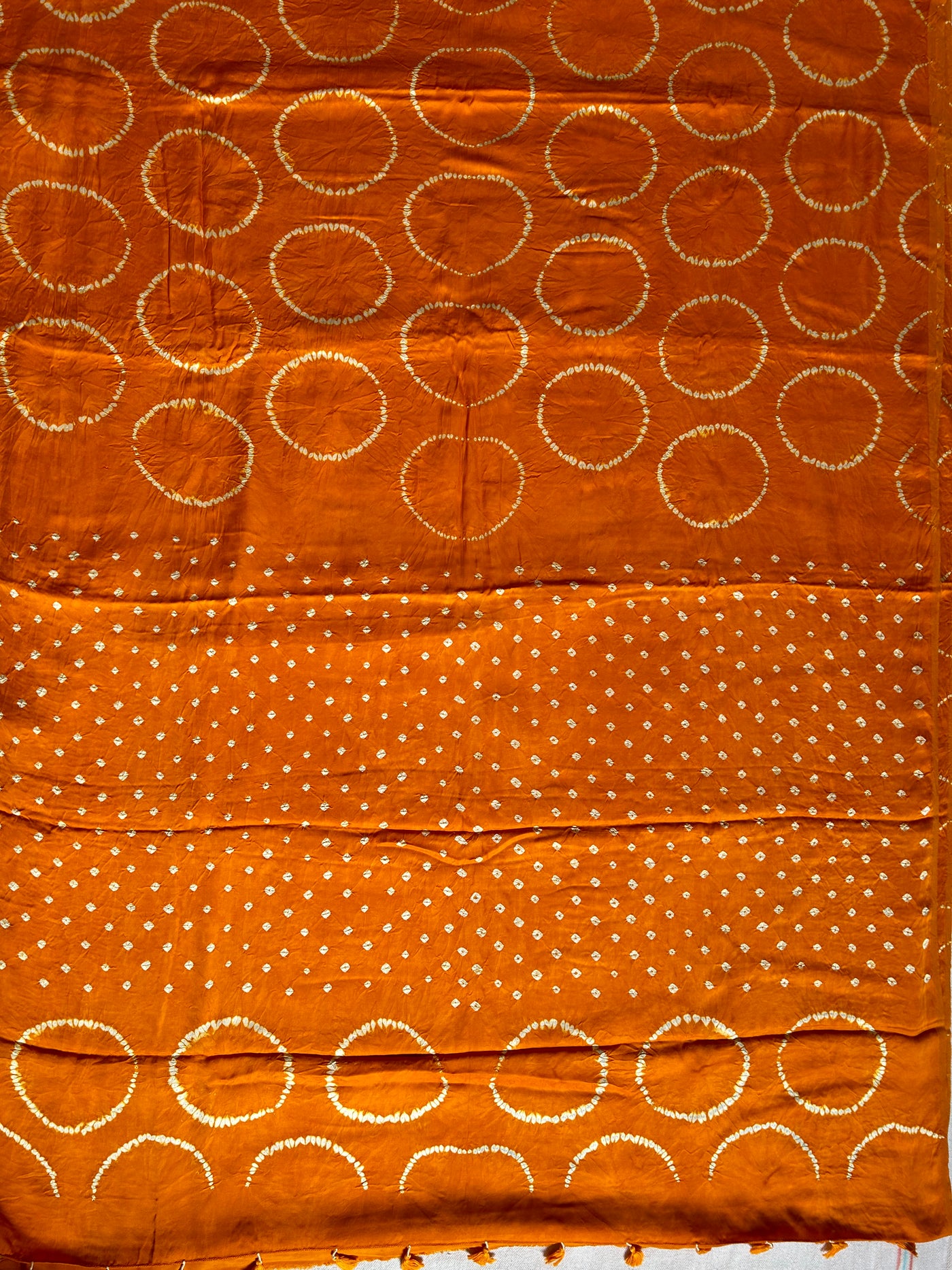 AAM PANA: Shibori Bandhej Modal Silk Saree