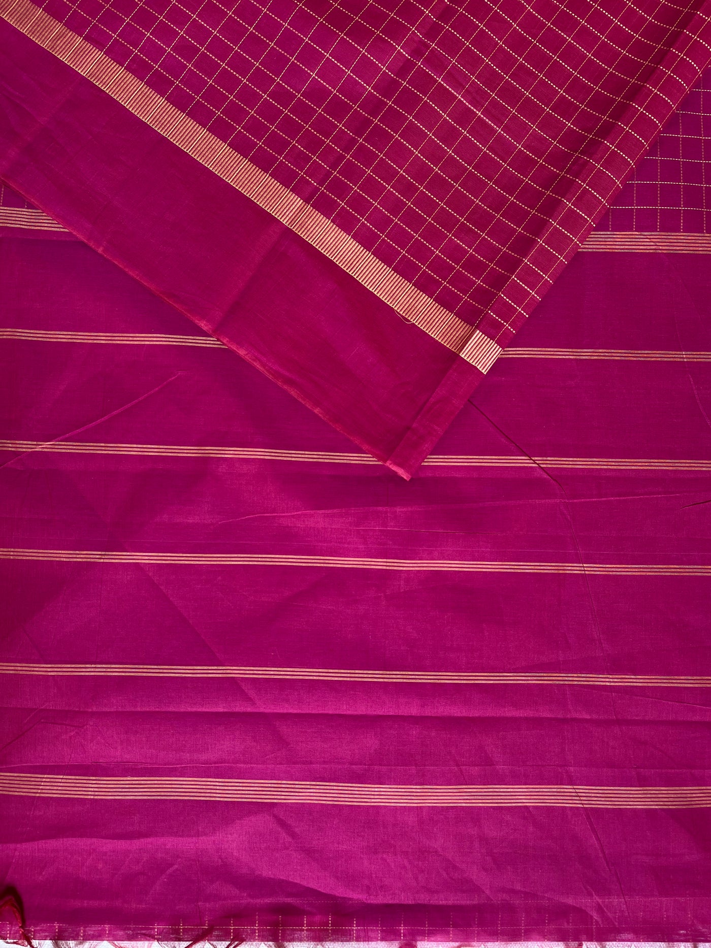 SUTLEJ: KANCHIPURAM COTTON SAREE