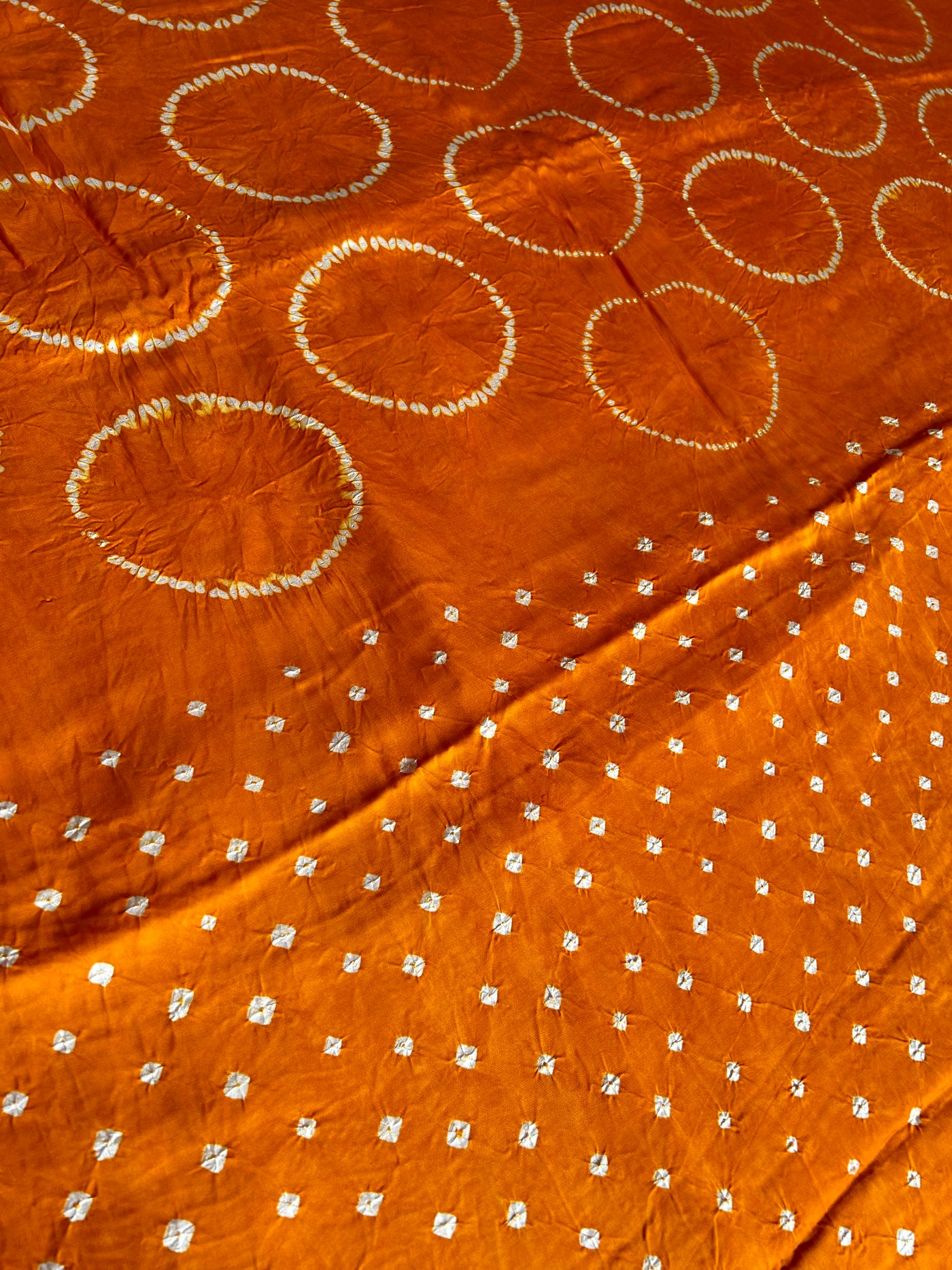 AAM PANA: Shibori Bandhej Modal Silk Saree