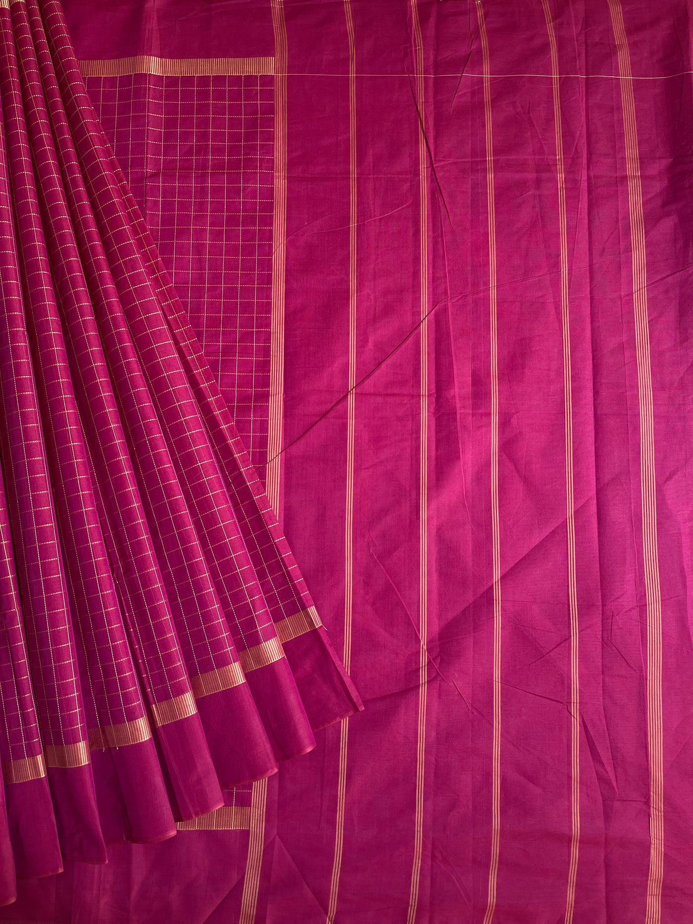 SUTLEJ: KANCHIPURAM COTTON SAREE