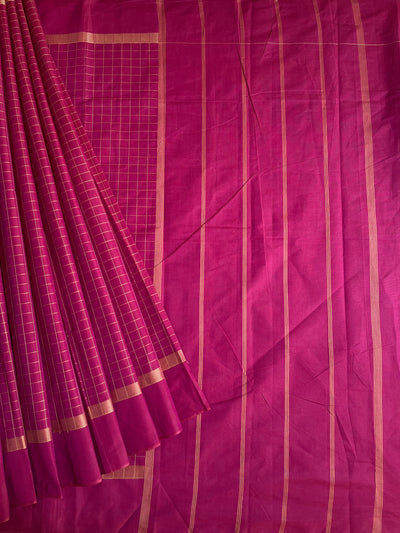 SUTLEJ: KANCHIPURAM COTTON SAREE