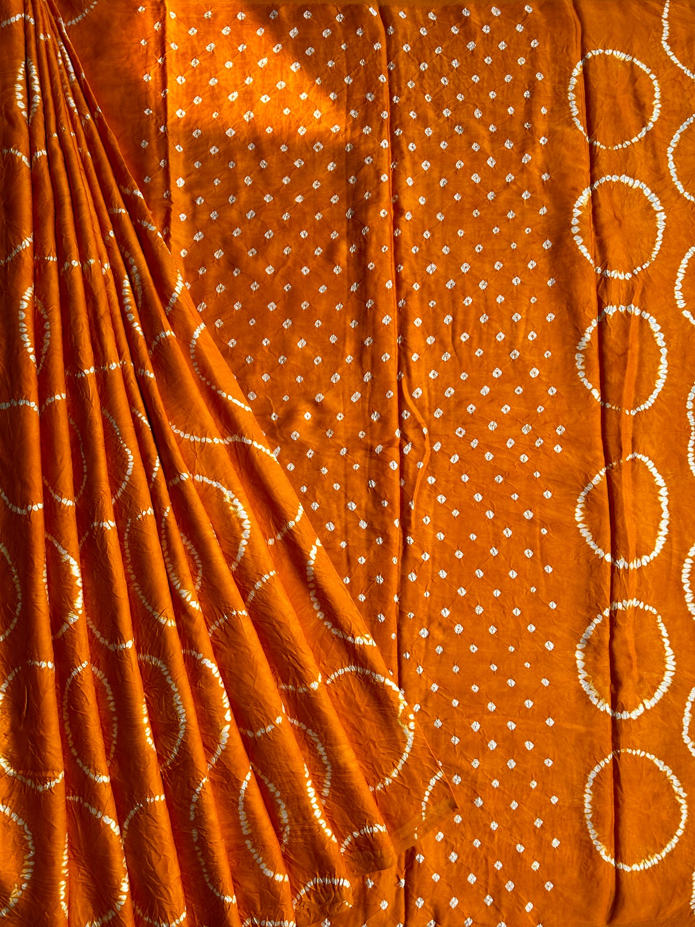 AAM PANA: Shibori Bandhej Modal Silk Saree