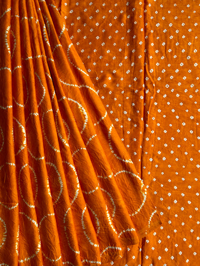 AAM PANA: Shibori Bandhej Modal Silk Saree