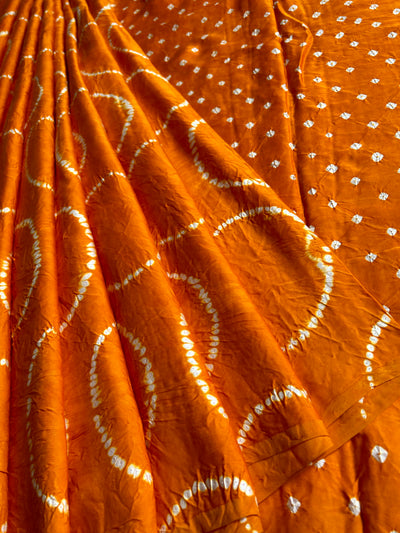 AAM PANA: Shibori Bandhej Modal Silk Saree