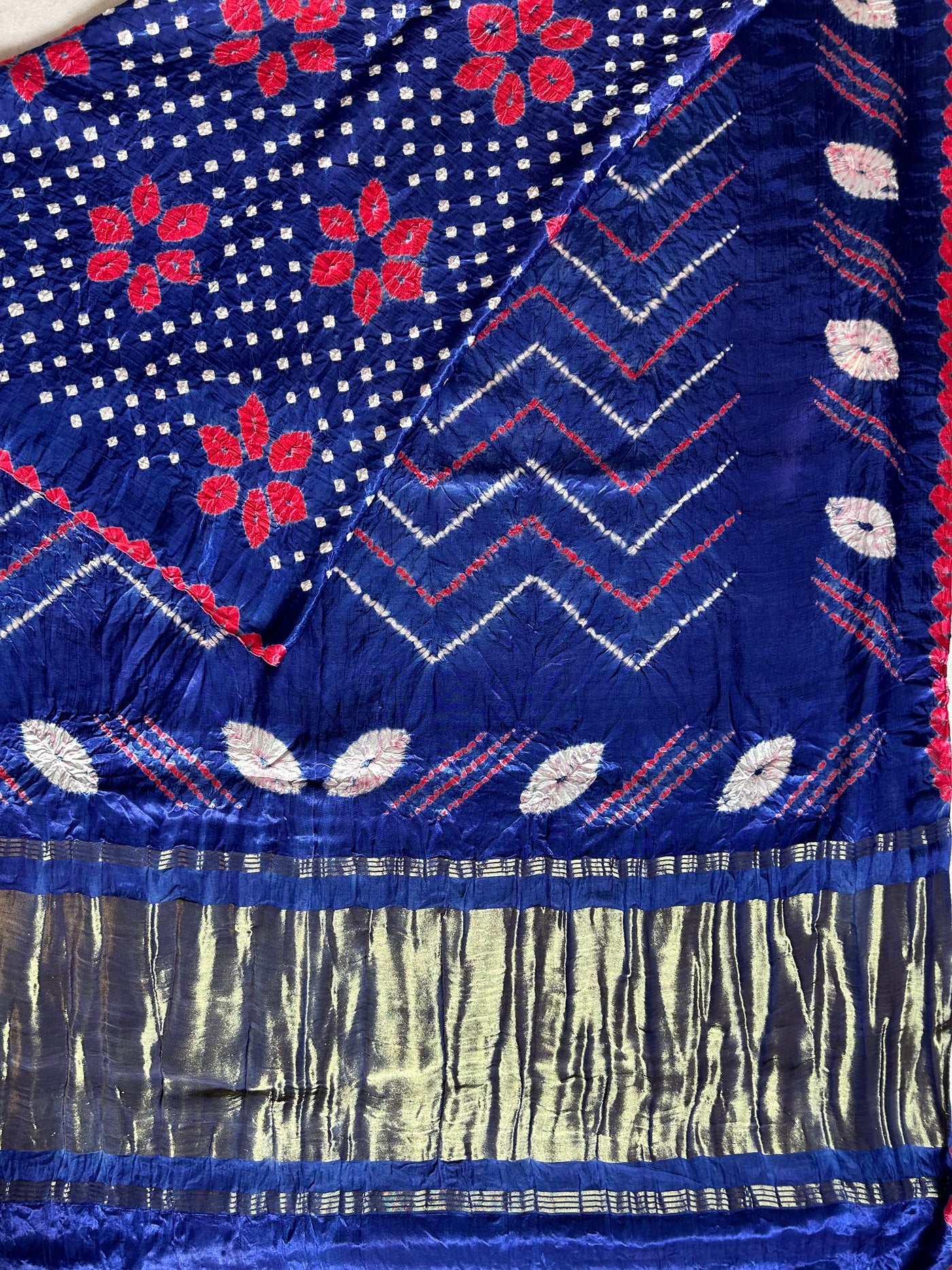 GOPI: Handmade Modal Silk Saree with Tissue Pallu