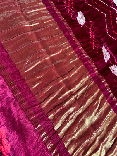 NANDINI: Handmade Modal Silk Saree with Tissue Pallu