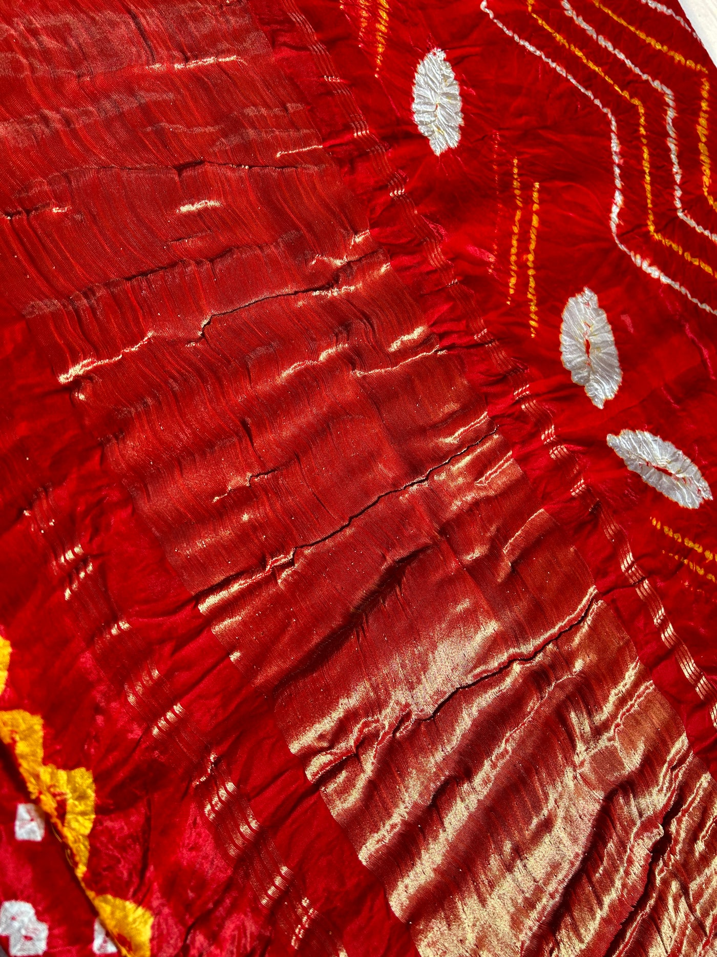 LAJJO: Handmade Modal Silk Saree with Tissue Pallu