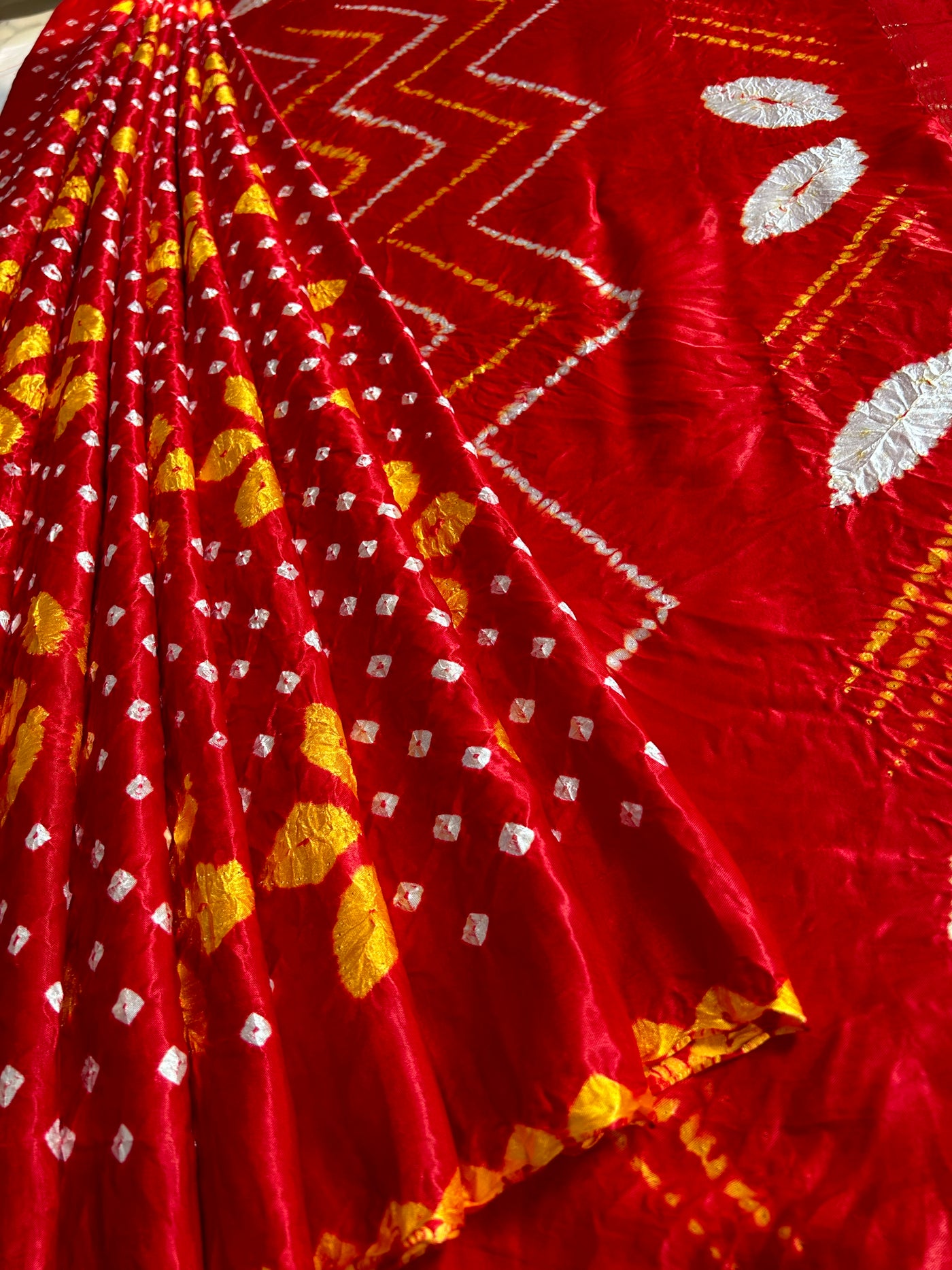 LAJJO: Handmade Modal Silk Saree with Tissue Pallu