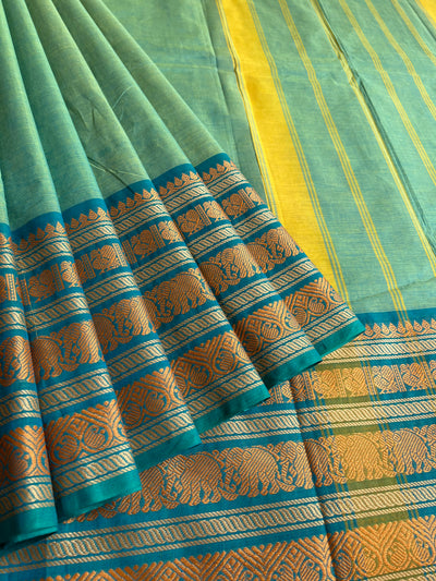 PAYAL:PURE KANCHIPURAM COTTON SAREE.