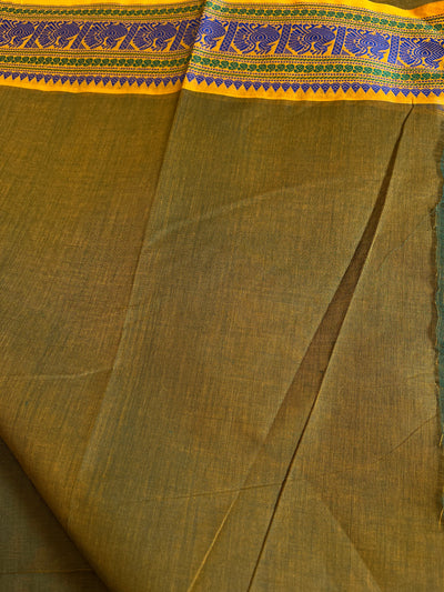 BINDIYA: PURE KANCHIPURAM COTTON SAREE WITH JACQUARD WEAVING.