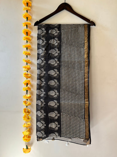 MANJHI: Handmade Pure cotton Kota Doria Saree