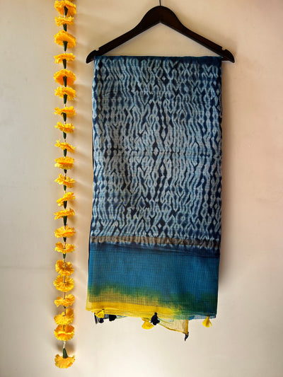 DAMYANTI: Handmade Pure cotton Kota Doria Saree