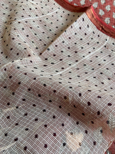 ANUBHA: Handmade Pure cotton Kota Doria Saree