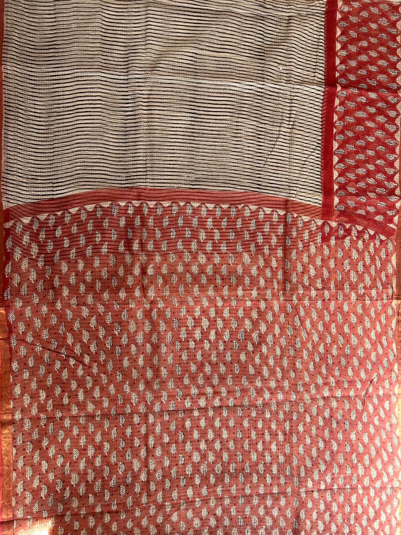 ANUBHA: Handmade Pure cotton Kota Doria Saree