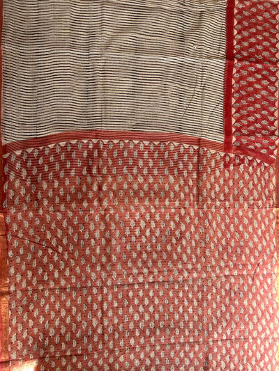 ANUBHA: Handmade Pure cotton Kota Doria Saree