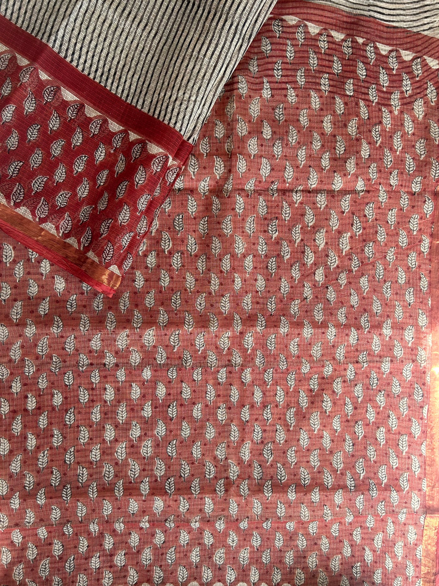 ANUBHA: Handmade Pure cotton Kota Doria Saree