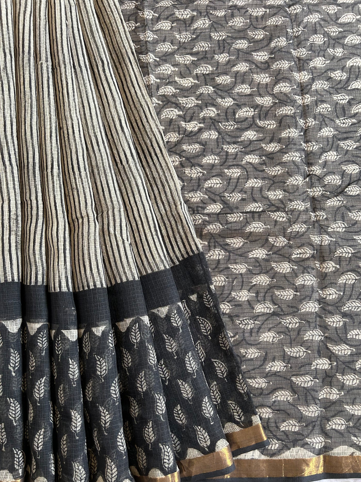 KAJAL: Handmade Pure cotton Kota Doria Saree