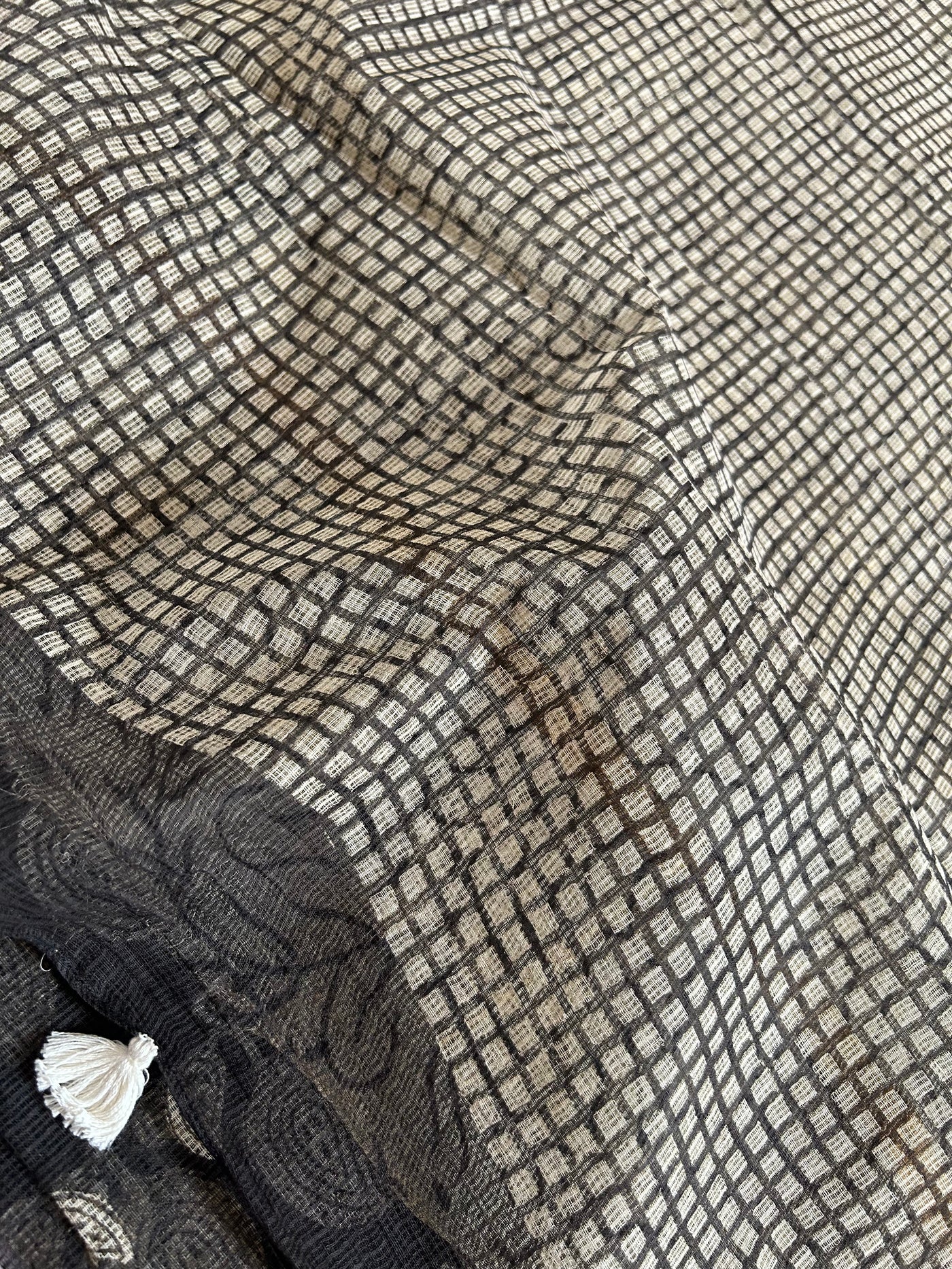 MANJHI: Handmade Pure cotton Kota Doria Saree